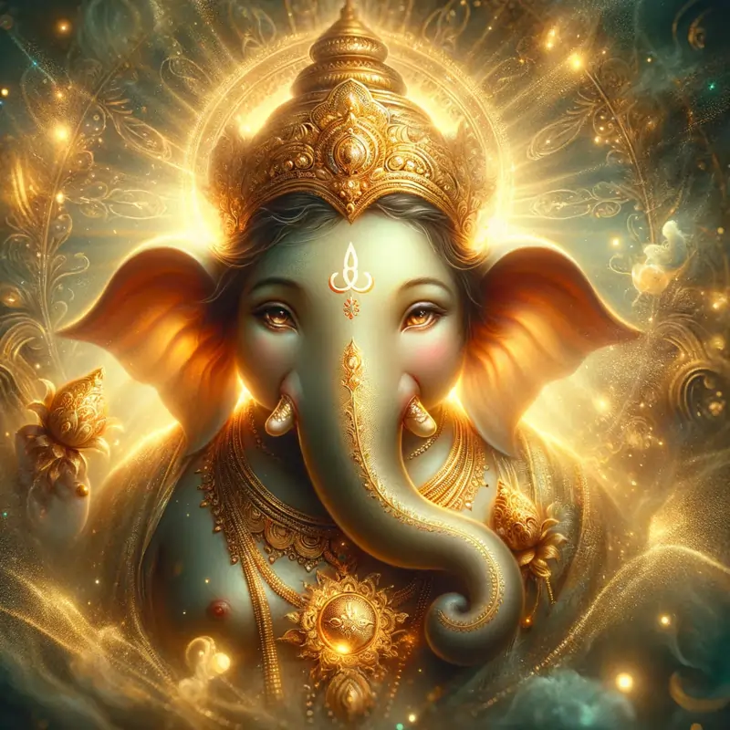 Bala Ganapati: The Divine Child of Golden Radiance