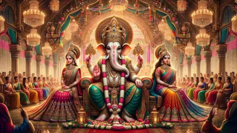Lord Ganesha’s Wedding with Siddhi and Buddhi: A Mythological Tale of Divine Union